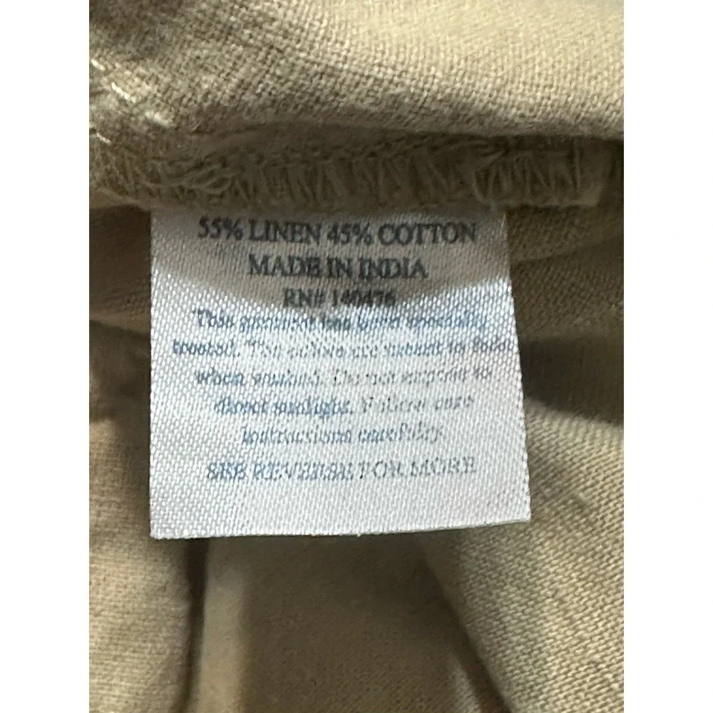 Faherty Relaxed Chino Khaki Everyday Summer Linen Blend Shorts Men's Sz 28